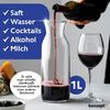 KONZEPT Wasserkaraffe Karaffe Glaskaraffe Transparente 1 Liter, (1-tlg), ideal für Wasser, Saft, Wein, Limonade, Coctails und Milch Bild 3