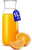 KONZEPT Wasserkaraffe Karaffe Glaskaraffe Transparente 1 Liter, (1-tlg), ideal für Wasser, Saft, Wein, Limonade, Coctails und Milch Bild 2