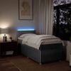 vidaXL Boxspringbett mit Matratze Hellgrau 90x200 cm Stoff 3289632 Bild 5