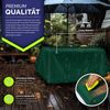tillvex® Abdeckplane Grün 4x8 m mit Ösen + 10 Haken & 15m Seil | Gewebeplane 650g/m² Wasserdicht & Reißfest | Premium PVC-Plane Universell LKW, Pool, Holz Gartenmöbel | Gartenplane Abdeckung Bild 5