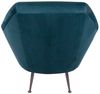 Clubsessel Galabria Peacock Blue Samt Edelstahl "Vintage-Cigar" Bild 3