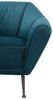 Clubsessel Galabria Peacock Blue Samt Edelstahl "Vintage-Cigar" Bild 5