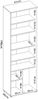 Dmora 2-türiger Mehrzweckschrank Apro, Multifunktionales Aufbewahrungselement, Schuhschrank, 61x35h190 cm, Weiß Bild 3