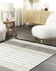 Teppich Wolle beige schwarz 140 x 200 cm Kurzflor YAZLIK Bild 3