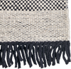 Teppich Wolle beige schwarz 140 x 200 cm Kurzflor YAZLIK Bild 4