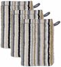 CAWÖ Waschhandschuh, 3er Pack - C Life Style Stripes, Waschlappen, Walkfrottier Beige 16x22cm Bild 3