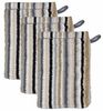 CAWÖ Waschhandschuh, 3er Pack - C Life Style Stripes, Waschlappen, Walkfrottier Beige 16x22cm Bild 4