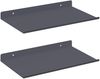 vidaXL Schwebendes Regal 2 pcs Anthrazit 30 x 18 x 2,5 cm Stahl 8004000 Bild 2