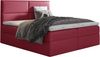 99rooms Merino Boxspringbett Velours MONOLITH 120x200 cm Bordeaux Bild 3