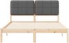 vidaXL Bettgestell mit gepolstertem Kopfteil Dunkelgrau 150 x 200 cm 877970 Bild 5