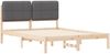vidaXL Bettgestell mit gepolstertem Kopfteil Dunkelgrau 150 x 200 cm 877970 Bild 4