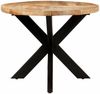 vidaXL Esstisch Oval 200x100x75 cm Raues Mangoholz 321675 Bild 3