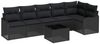 vidaXL Garten-Sofa-Set mit Kissen mit Speicher 7 pcs Beige Poly Rattan 3354402 Bild 2