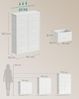 SONGMICS Kommode, Schrank, 10 Stoffschubladen, für Schlafzimmer, Flur, Wohnzimmer, weiß Bild 5