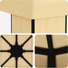 vidaXL Pavillon 4 x 3 m Creme Polyester und Stahl 190 gsm 900374 Bild 5