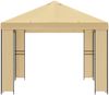 vidaXL Pavillon 4 x 3 m Creme Polyester und Stahl 190 gsm 900374 Bild 4