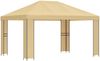 vidaXL Pavillon 4 x 3 m Creme Polyester und Stahl 190 gsm 900374 Bild 2