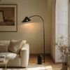 Lucande Stehlampe Alviero, Metall, Schwarz IP20, 1x15 W LED Bild 3