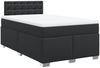vidaXL Boxspringbett mit Matratze Schwarz 120x200 cm Kunstleder 3288416 Bild 3