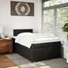 vidaXL Boxspringbett mit Matratze Schwarz 120x200 cm Kunstleder 3288416 Bild 4