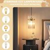 ZMH Pendelleuchte 1 Flammig Glas E27 Gold Retro Ø 30 cm Esstischlampe Hängend Für Esszimmer Cafe Bar Küche Wohnzimmer Ohne Leuchtmittel Bild 2