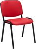 6er Set Besucherstuhl Ken Kunstleder, rot Bild 3