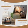 Beistelltisch Rund Holz Sofatisch Kleiner Couchtisch mit Ablage H48x Ø50 cm Bild 3