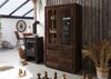 Vitrine Akazie 98x40x180 dunkelbraun lackiert BARK #208 Bild 2