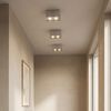2er Set Deckenlampe, Metall, Beton, grau, 2 Flammig, L 18 cm Bild 4