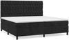 vidaXL Boxspringbett mit Matratze Schwarz 200x200 cm Samt 3143225 Bild 2