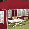 vidaXL Pop-up Partyzelt 575 x 289 x 245 cm Bordeauxrot 42019796 Bild 3