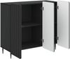 vidaXL Sideboard Schwarz 89 x 34,5 x 82 cm Holzwerkstoff 894416 Bild 3