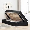 vidaXL Aufbewahrungsbett mit Matratze Schwarz 90 x 200 cm Polyester 3399636 Bild 4