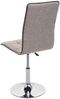 2er-Set Esszimmerstuhl HWC-C41, Stuhl Küchenstuhl, höhenverstellbar drehbar, Stoff/Textil ~ creme-grau Bild 4