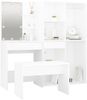 vidaXL Schminktisch-Set mit LED Weiß Holzwerkstoff 3114099 Bild 5