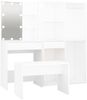 vidaXL Schminktisch-Set mit LED Weiß Holzwerkstoff 3114099 Bild 2