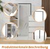 Garderobenschrank 100 x 40 x 135 cm aus Spanplatte und Metall, mit 4 Schubladen und Kleiderstange Bild 4