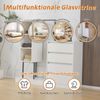 Garderobenschrank 100 x 40 x 135 cm aus Spanplatte und Metall, mit 4 Schubladen und Kleiderstange Bild 5