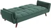 Vente-unique - GULCAN Sofa SamtStoff Grün - B 90 cm x H 82 cm x L 211 cm Bild 5