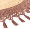 Teppich MARTS Braun ø 140 cm Jute Bild 5
