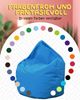 PATCH HOME Sitzsack Tropfenform – XL – Königsblau, bequemer Sitzsack aus Luxus-Polyester-Gewebe, bereits befüllt Bild 5