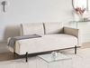 Chaiselongue SAVASSE Kunstleinen Hellbeige Bild 3