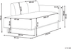 Chaiselongue SAVASSE Kunstleinen Hellbeige Bild 2