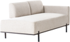 Chaiselongue SAVASSE Kunstleinen Hellbeige Bild 4