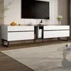 Lowboard, Breite 180 cm, TV-Schrank, Fernsehtisch, Fernsehschrank für Wohnzimmer, stehend Bild 3