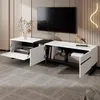 Lowboard, Breite 180 cm, TV-Schrank, Fernsehtisch, Fernsehschrank für Wohnzimmer, stehend Bild 4