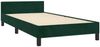 Einzelbettgestell Design für Erwachsene ohne Matratze Dunkelgrün 90x190 cm Samt d4804e Bild 5