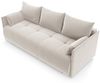Wohnero24 NESSA Sofa mit Schlaffunktion 191x142 cm – Schlafsofa Creme 3-Sitzer mit Bettkasten Bild 4