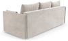 Wohnero24 NESSA Sofa mit Schlaffunktion 191x142 cm – Schlafsofa Creme 3-Sitzer mit Bettkasten Bild 5