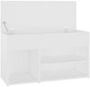 vidaXL Schuhbank Weiß 80x30x45 cm Holzwerkstoff 808747 Bild 5